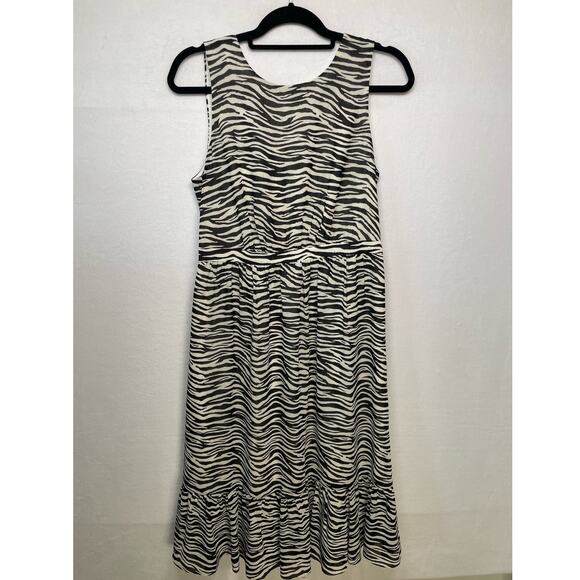 J.Crew Zebra Print lSleeveless Dress, Size 6 - Picture 1 of 4